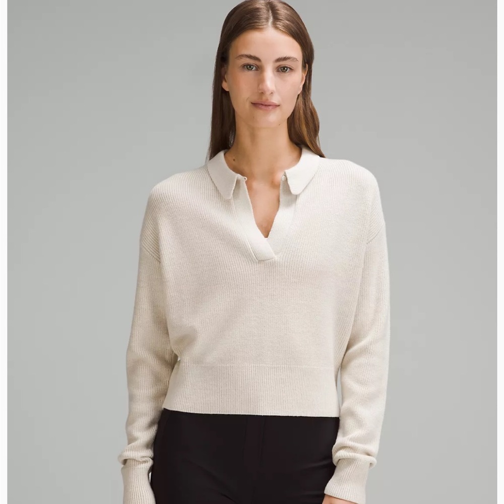 Lululemon Collared Merino Wool-Blend Sweater